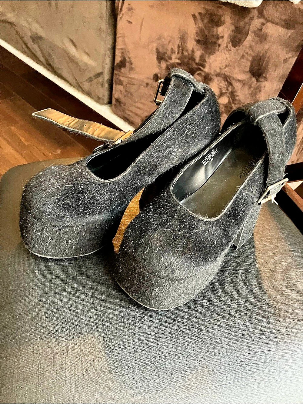 Sugar Thrillz ST19-122 Black Platform Mary Jane Heels US 6